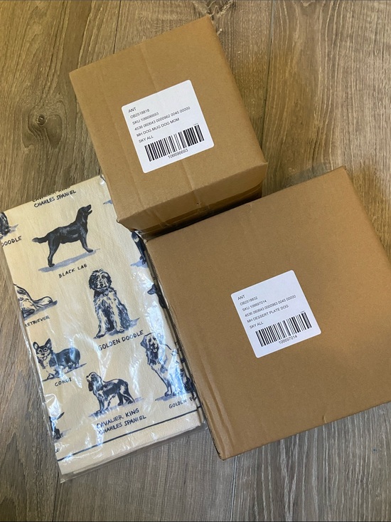 Anthropologie Other - Anthropologie Dog Mom Bundle - Mug, Plate, Kitchen Towel